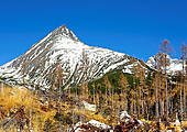 Panorama Tatr z okolic Szczyrbskiego Plesa - Tatry Słowackie