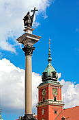 Warszawa - Kolumna Zygmunta i Zamek Królewski
