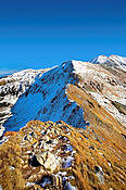 Widok z Wołowca w kierunku Kończystego Wierchu - Tatry 