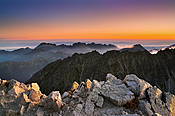 Widok z Krywania o wschodzie słońca - Tatry Słowackie