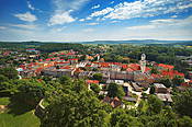 Bolków - widok na miasto z zamku
