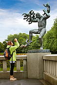 Norwegia - park rzeźb Gustawa Vigelanda w Oslo